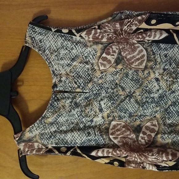 Rayon Tribal Tank Dress Size Large: B - Picture 4 of 6